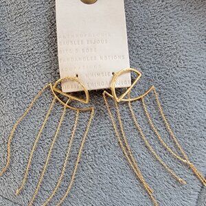 Anthropologie 14k gold plated Earrings